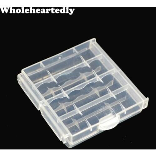1 pcs Colorful Safe Battery Storage Box aa Battery Case Holder 4 pcs AA AAA Batteries Hard Plastic Battery Container 14500 10440