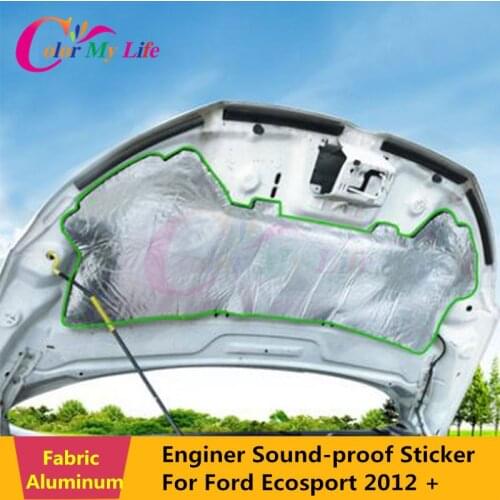 1 Piece Car Front Engine Hood Cover Soundproof Fire Resistance Cotton Plate Sticker for Ford Ecosport 2012 2013 2014 2015 2016