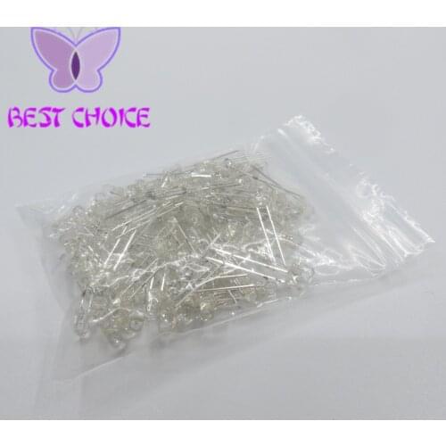 100pcs White LED 5MM White light-emitting diode White turn White