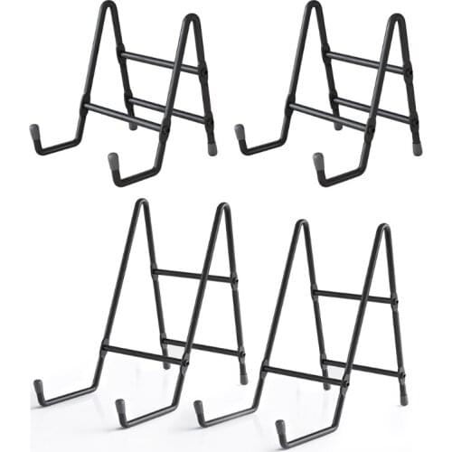 2pcs Picture Frame Holder 4/6 Inch Metal Plate Display Stand for Photo Easel 37MF