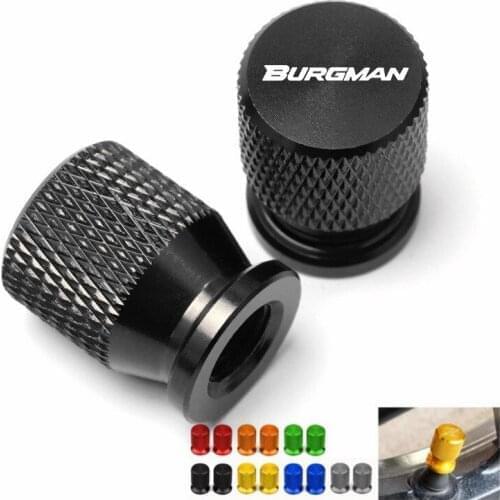 For Suzuki BURGMAN 650 400 125 200 250 AN650 AN400 AN125 AN200 CNC Accessorie Wheel Tire Valve Stem Caps Airtight Covers