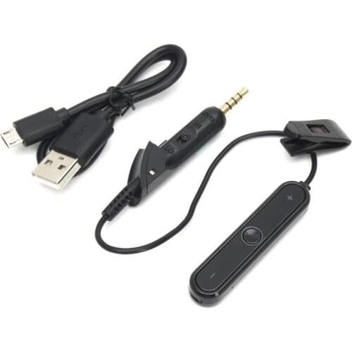 Bluetooth Cable for QC15 Earphones Headphones Bluetooth Audio Adapter Receiver Connection Cable Built-in Mic With Volume Control