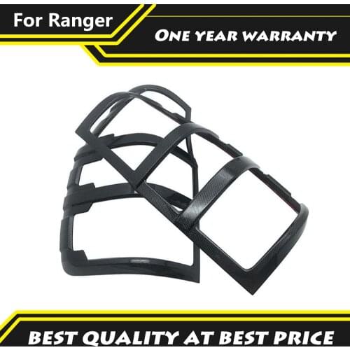 Carbon Fiber Color Ranger Decorative tail light cover rear lamp cover for Ford Ranger Raptor T6 T7 T8 4X4 accessories 2012-2021