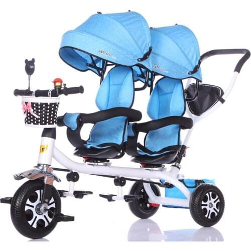 Childrens Tricycle Twin Babies Bicycle 1-7 Years Old twin stroller Babies Light carriage