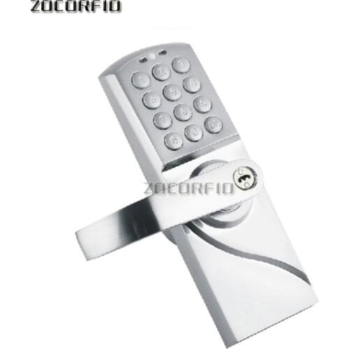 DIY 4XAA battery working Password Door Lock office door lock Password & Mechanical key for 35- 50mm thick door