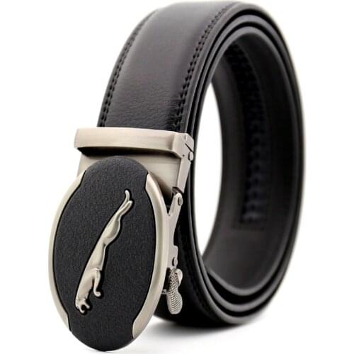 Designer Genuine Leather Belt for Men 2019 Fashion Luxury Brand Mens Belts Long with Automatic Buckle Black Brown Belt