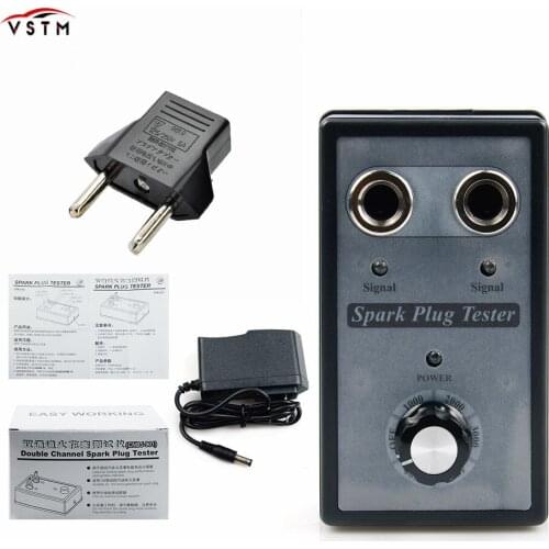 Hot Sale 12V Gasoline Vehicles Petrol Car Spark Plug Tester Ignition Testers Automotive Diagnostic Tool Double Hole Analyzer