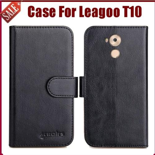 Hot Sale! Leagoo T10 Case New Arrival 6 Colors High Quality Flip Leather Protective Phone Cover For Leagoo T10 Case