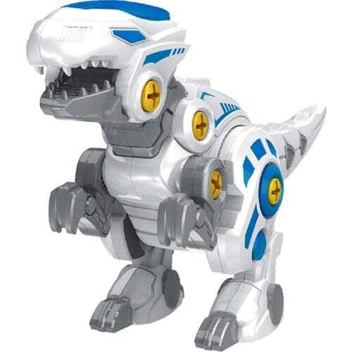 Model Dinosaur Toy DIY Construction Set Model Velociraptor Toy STEM Gift Plastic Screwdriver for 3 Years Old
