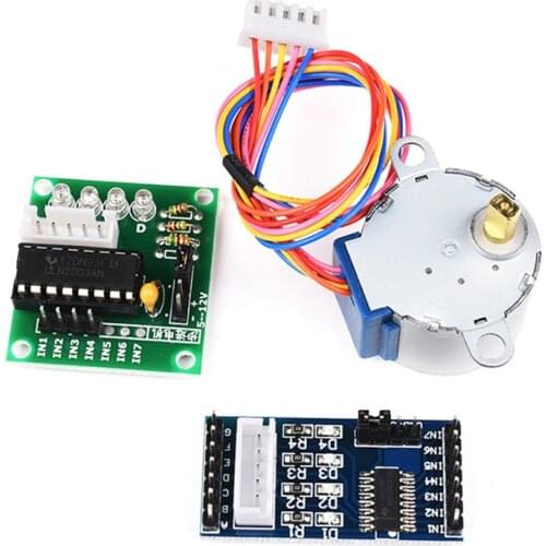 DC 5V 12V 28BYJ48 Stepper Motor 5-wires 4-phase 28mm Stepping Motor ULN2003 Driver Board module with 51 scm AVR