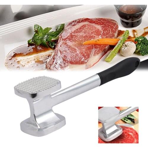 Meat Hammer Aluminum Loose Tenderizer Double Side Meat Tenderizer Hammer Meat Pork Steak Mallet Kitchen Tools