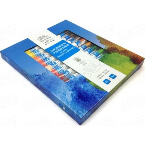 Genuine Windsor Newton 24 Color Transparent Watercolor Paint Set 10ml Tube Transparent Water Color Acuarelas Painting Supplies