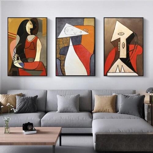 Picasso Abstract Famous Painting Art Posters and Prints Canvas Paintings Wall Art Pictures for Living Room Decor