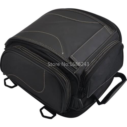 Motorcycle Package Helmet Rear Bag Retro Seat Bag Multi-function Kit for Bag Motor Sport Luggage Rear Seat Tail Pack Riding