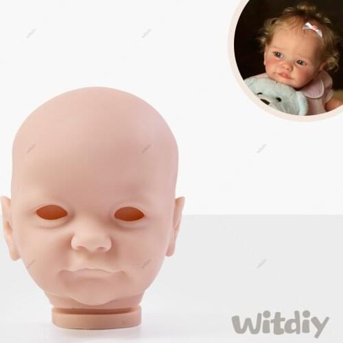 Witdiy 20 inch Reborn Kit Hand Made Baby tobiah Reborn Newborn Fabric Unpainted Unfinished Doll Parts DIY Blank Doll Kit
