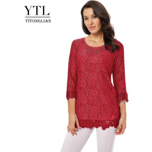 Lace Blouses Yitonglian China