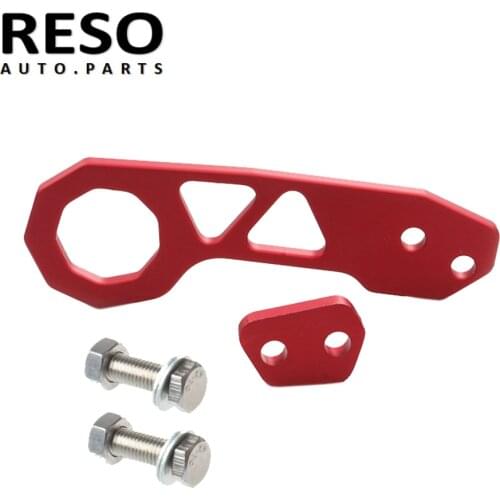 RESO--JDM Anodized Billet Aluminum Racing Rear Tow Towing Hook Kit CNC Paint for Honda RSC372