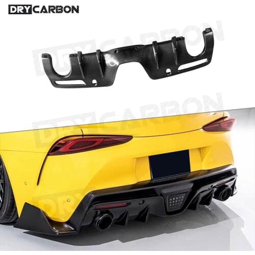 For Toyota Supra 2019 - 2020 High Quality Carbon Fiber Rear Diffuser Lip Spoiler Bumper FRP Car Styling
