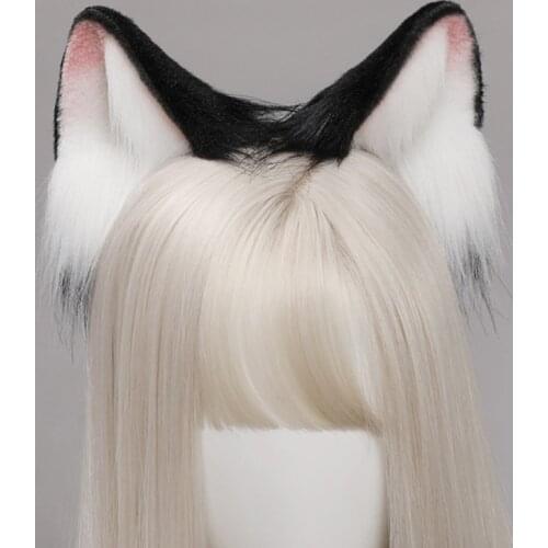 Girls Animal Cat Ears Plush Hair Hoop Lolita Lovely Handmade Party Headdress Anime Cosplay Party Kawaii Accessories