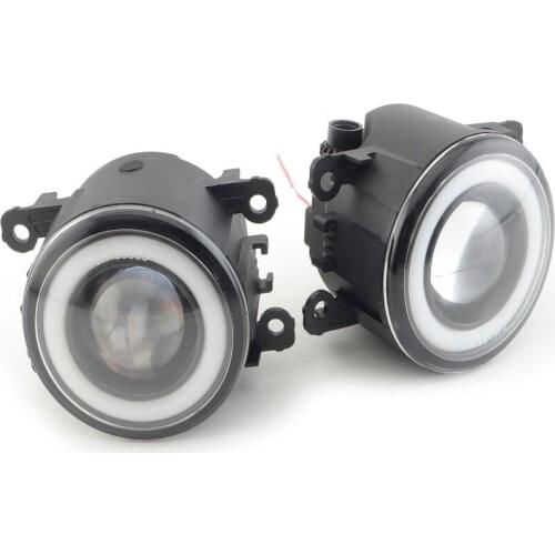 1Pair LED Fog Light Angel Eye Daytime Running Lights for Suzuki Jimny 2018 2019 2020 JB43 Jimny 1998-2017