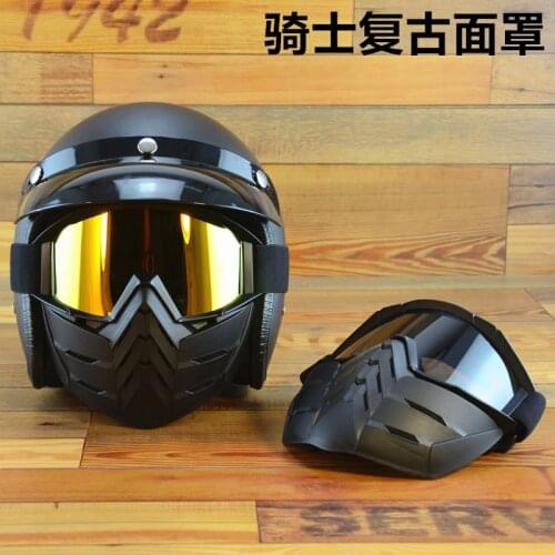 2020 Hot Selling Racing Helmet Windproof Glasses, High-quality Leather Abs 3/4 Retro Motorcycle Helmet.,capacete