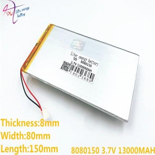 3.7V13000mAh 8080150 Polymer lithium ion / Li-ion battery for tablet pc,POWER BANK,pipo,cube,cell phone