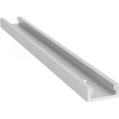 300mm/11.8in, 500mm/19.7in, 600mm/23.6in Aluminum Alloy T-Slot Miter Track Jig Non-Porous Slide Slab Fixture Woodworking Tool