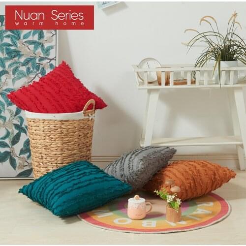 45x45cm Fashion Tassels Cushion Cover Pillowcase Solid Color Pillow Decor Sofa Throw Pillows Room Pillow Cover Decorative