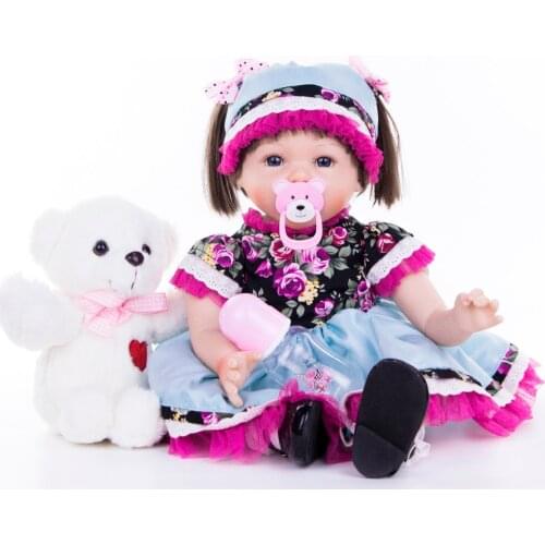55cm Soft Silicone Reborn babies Dolls real reborn collectible doll Lifelike princess Kids birthday Playmate kids toys baby