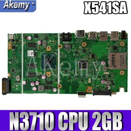 Akemy X541SA motherboard For Asus X541SA X541S F541S CPU/N3710 2GB/Memory laptop motherboard tested 100% work original mainboard
