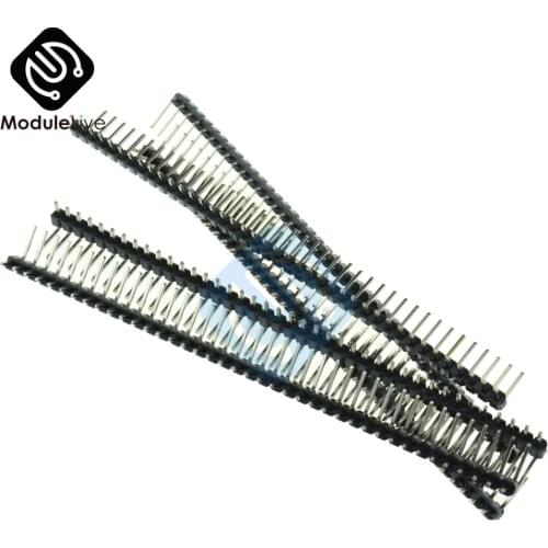 5PCS Pitch 2.54mm 2x40 Pin 80 Pin Double Row Right Angle Male Pin Header Strip Connector