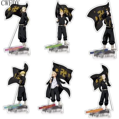 Anime Figure Tokyo Revengers Cosplay Acrylic Stand Manjiro Ken Takemichi Hinata Atsushi Model Plate Men Jewelry Accessories 15cm