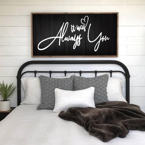 It Was Always You Letters Oil Painting Printed On Canvas Wall Art Picture Printing And Poster For Living Room Coffee Decoration