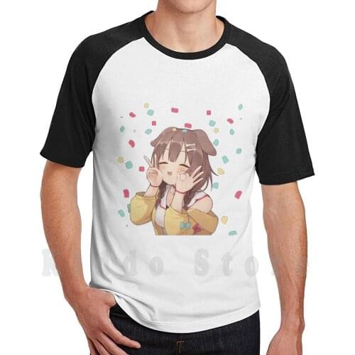 Korone Vtuber Hololive Anime Girl T Shirt Diy Big Size 100% Cotton Hololive Tsunomaki Watame Watame Vtuber Virtual Youtuber