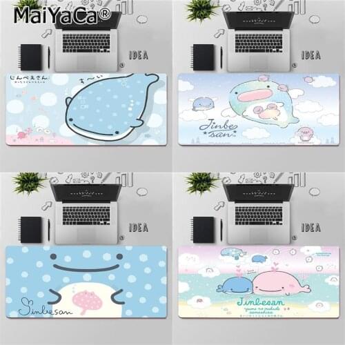 MaiYaCa Top Quality Cute Jinbesan Silicone large small Pad to Mouse Game Free Shipping Large Mouse Pad Keyboards Mat
