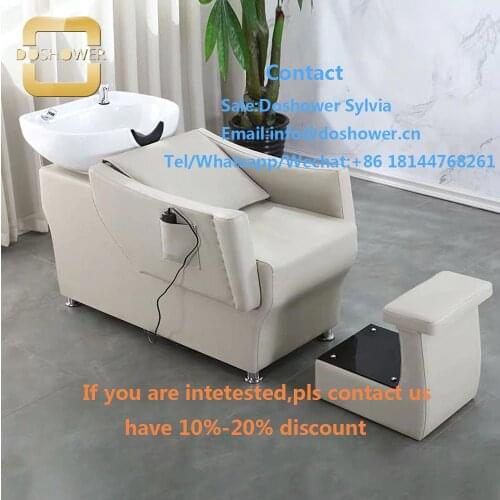 Barber furniture set with hair washing for seat shampoo bed