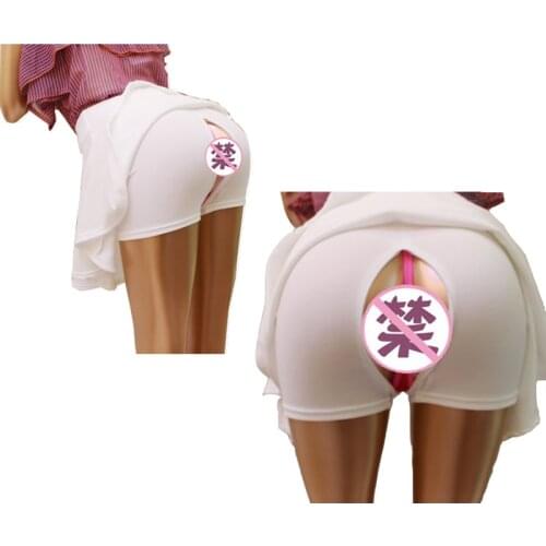 Mini Skirt A-shaped Outdoor Sex in Car exhibitionist Lining Crotch opening Seductress Doggy Fashion Women Dress Couples Sexual 1