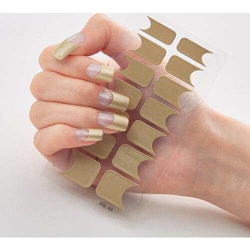 Pure Solid Color Minimalist Design Self Adhesive Nail Sticker Nail Decoration Nails Sticker Designer Designer Nail Decals