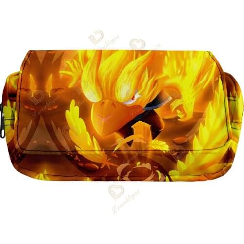 Video Gamer Capacity Pencils Cases Fabric School Supplies Stationery Stars Leon Spike Colt Box Pencilcase Pencil Bag