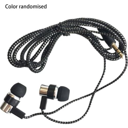 Braided Wired Earphones Subwoofer In-ear Earphones Noise Isolating Headset for Phones MP3 MP4 PC Game ONLENY 3.5mm Dynamic