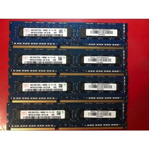 For Hynix DDR3 4GB 1333MHz PC3-10600E 2Rx8 Pure ECC Server memory RAM