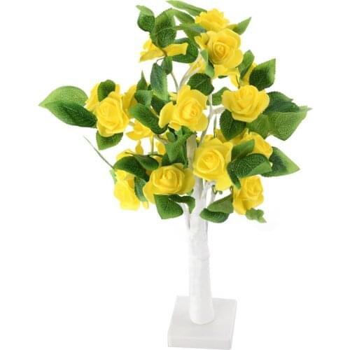 Glow In The Dark Luminous Flowers Light Decor Girls Home Room Valentines Day Bedside Gift Night LED Women Table Lighting Lamps
