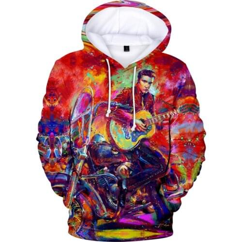 Elvis Presley Hoodies 3D Sweatshirts Men/Women Long Sleeve Clothes Elvis Presley Hoodie Autumn Winter Streetwear Kids Tops