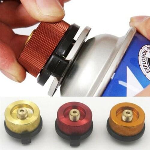 Outdoor Camping Gas Stove Butane Metal Burner Adapter Split Type Furnace Converter Connector Auto-off Tank cylinder Adapter