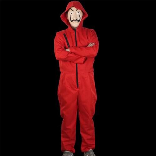 Halloween Party Hot La Casa De Papel Salvador Dali Cosplay Costume Adult Salvador Dali Cosplay Movie Costume Wholesale