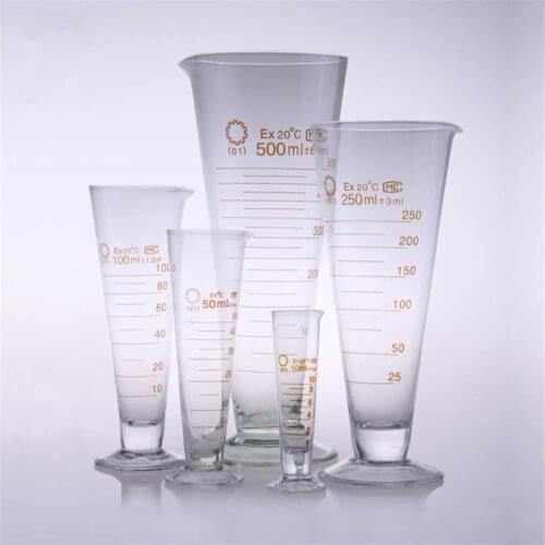 High quality Laboratory 1000ml Measuring cylinder with Scale Taper Glass Measuring Cup Lab Supplies