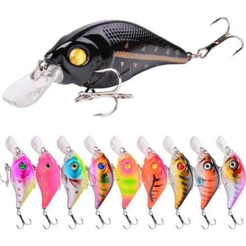 1pcs 80MM 11g Hard VIB Lures Fishing Minnow Bait Treble Hooks Sinking Crankbait Wobblers Fishing Tackle 3D Eyes