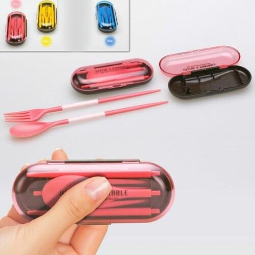 3-In-1 Portable Spoon Fork Chopsticks Outdoor Camping Picnic Folding Tableware Take your Flatware Outside and Clean Them