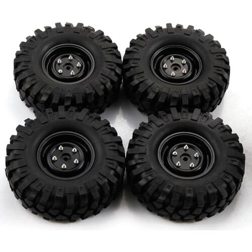 4Pcs 1.9 Inch 108mm 1/10 Scale Tires Wheel Rim for 1/10 D90 SCX10 RC Rock Crawler Parts Toys Gift