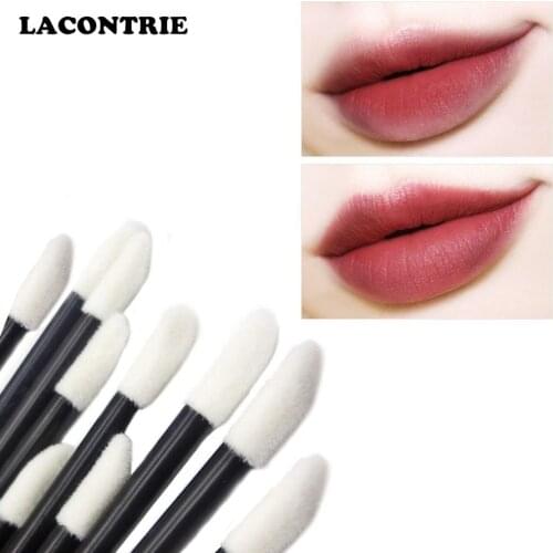 50/100pcs Disposable Lipstick Lip Glossy for Individual/Women Accessories Flocked Head Material health Safety Female supplies